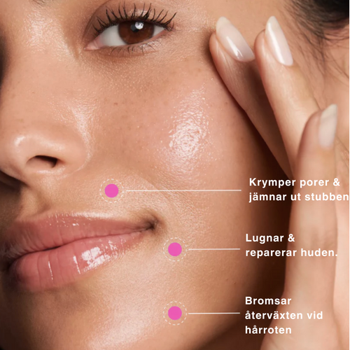 Hårborttagningsolja - Naturligt len hud utan rakhyvel